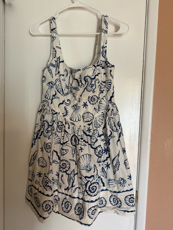 H&M Dresses & Skirts - Womens White and Navy Seashell Print Sundress